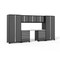 Newage Products Pro Series 8 Piece Garage Cabinet Set with Stainless Steel Top, Gray 52091 - alternate 1
